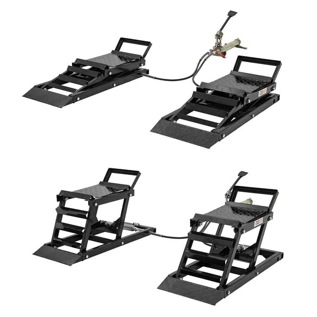 Black Widow Hydraulic Car Lift With Ramp - 3,000 lb. Per Pair Capacity