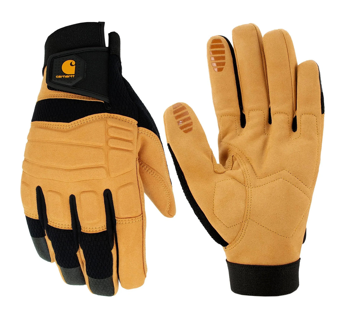 High-Dexterity Synthetic Leather Work Gloves - Black