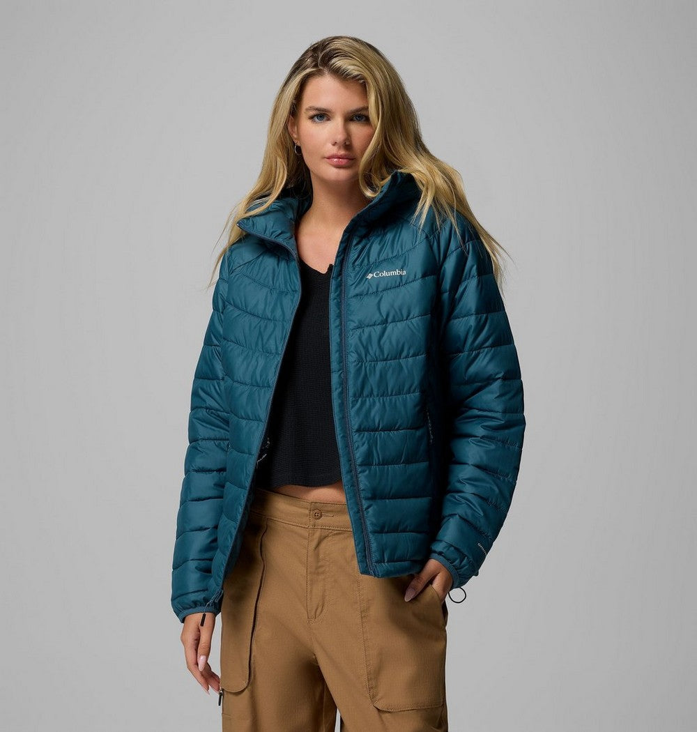 Women's Hooded Puffer Jacket - Navy