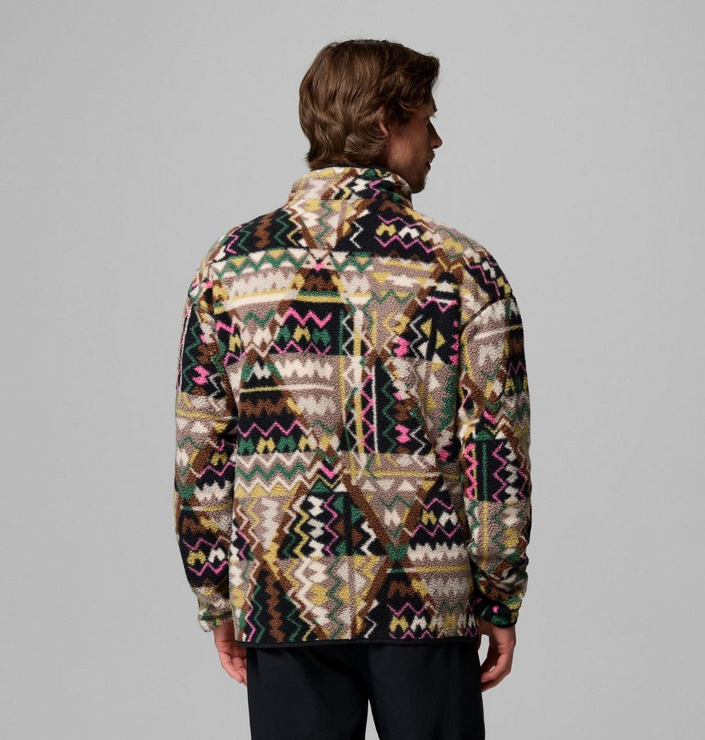 Men's Printed Half-Snap Fleece Pullover