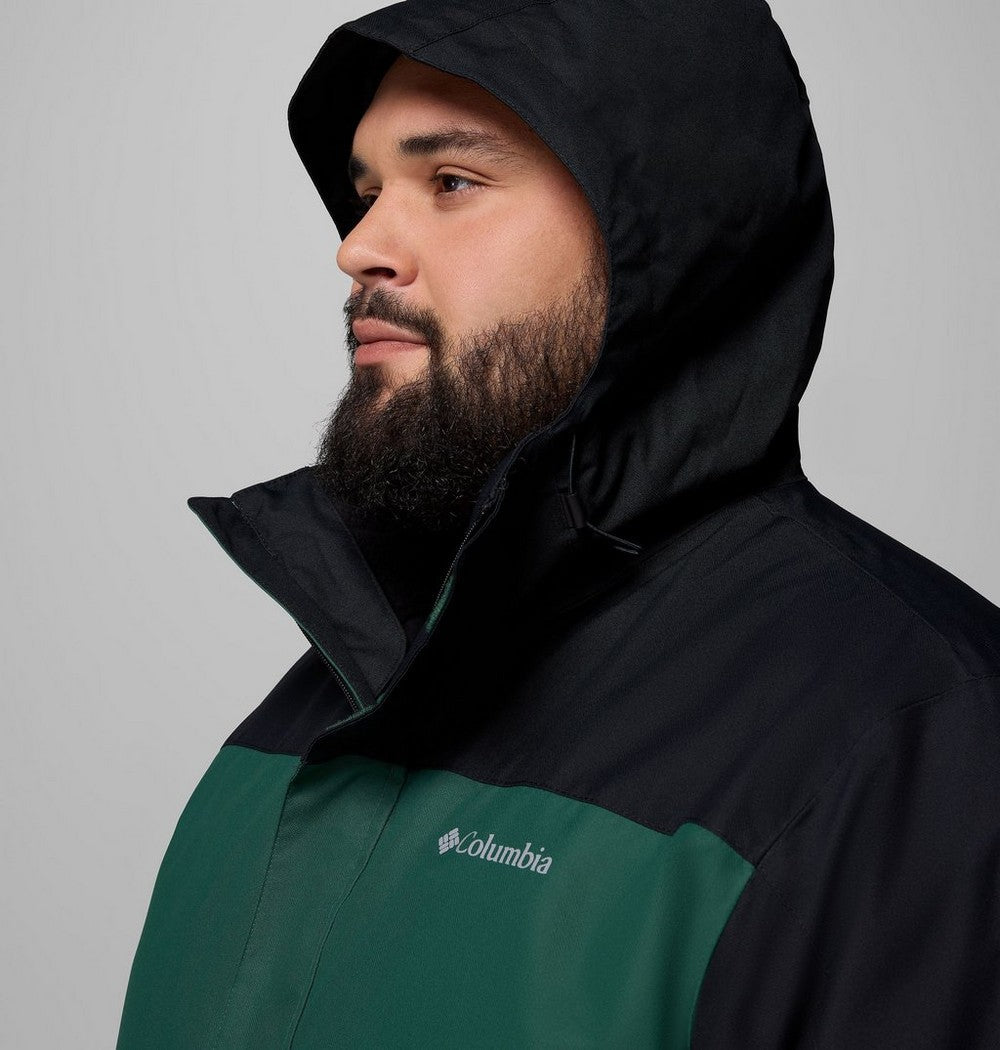 Men's Big 3-In-1 Waterproof Jacket - Green