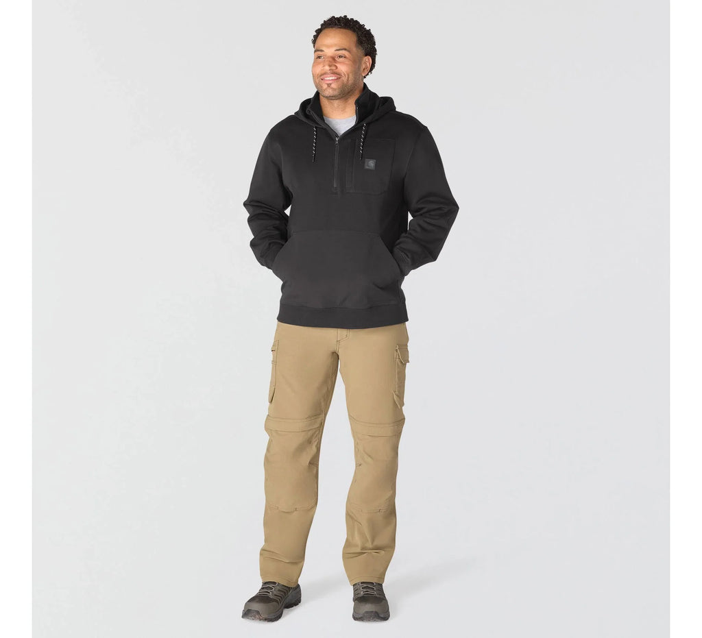 Men's Water-Repellent Reinforced Hoodie - Black