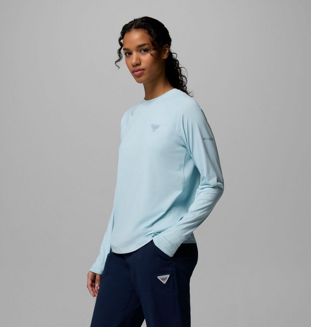 Women's UPF 50 Long Sleeve Sun Shirt - White