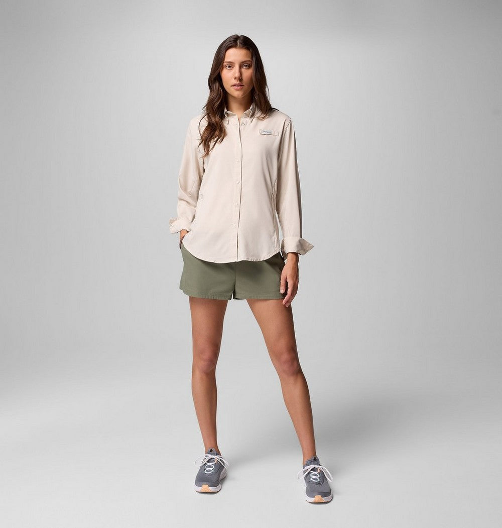 Women's Long Sleeve Fishing Shirt - Stone