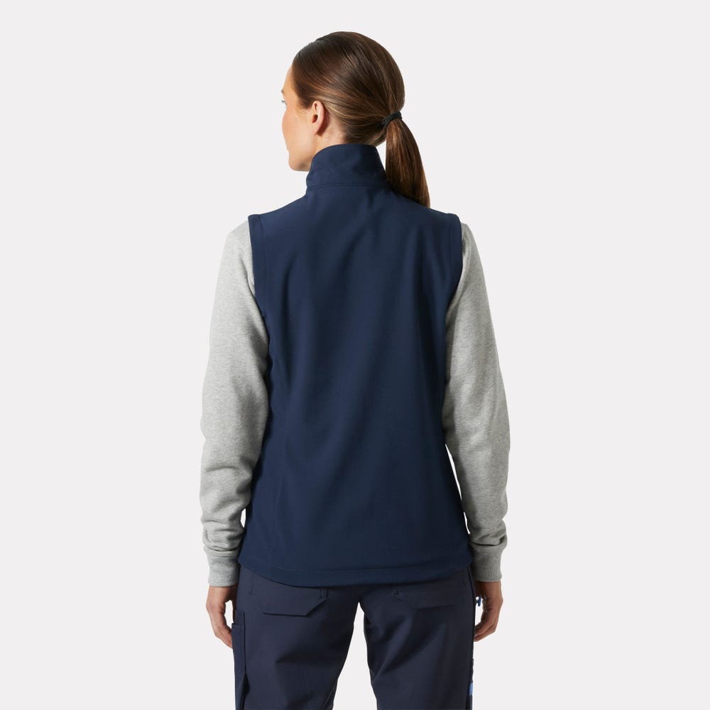 Women's Softshell Work Vest - Gray