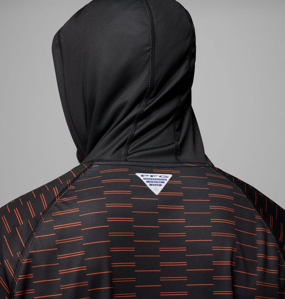 Men's UPF 50 Team Logo Sun Hoodie - Black