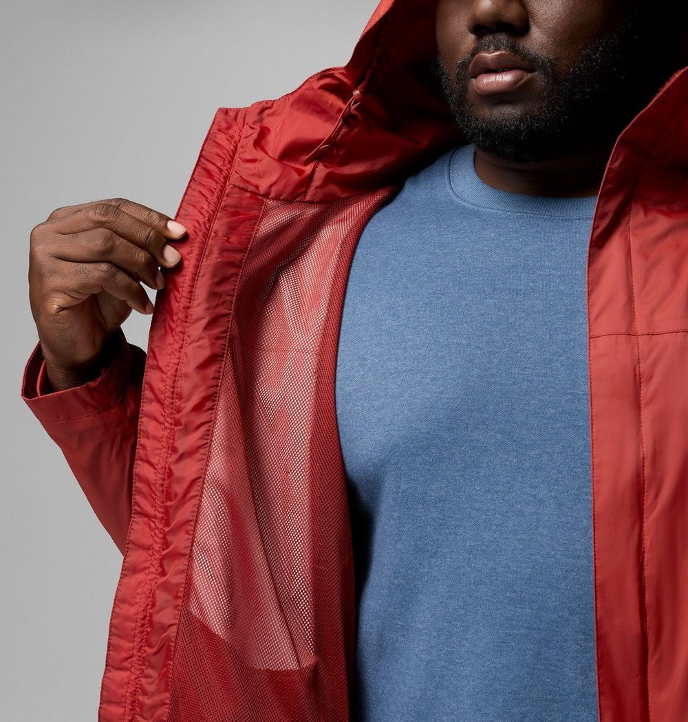 Men's Big Seam-Sealed Rain Jacket - Blue