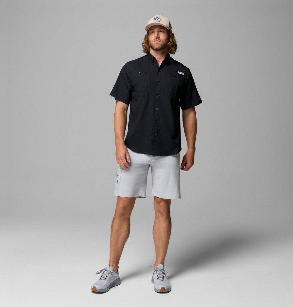 Men's Short-Sleeve Fishing Shirt - Blue