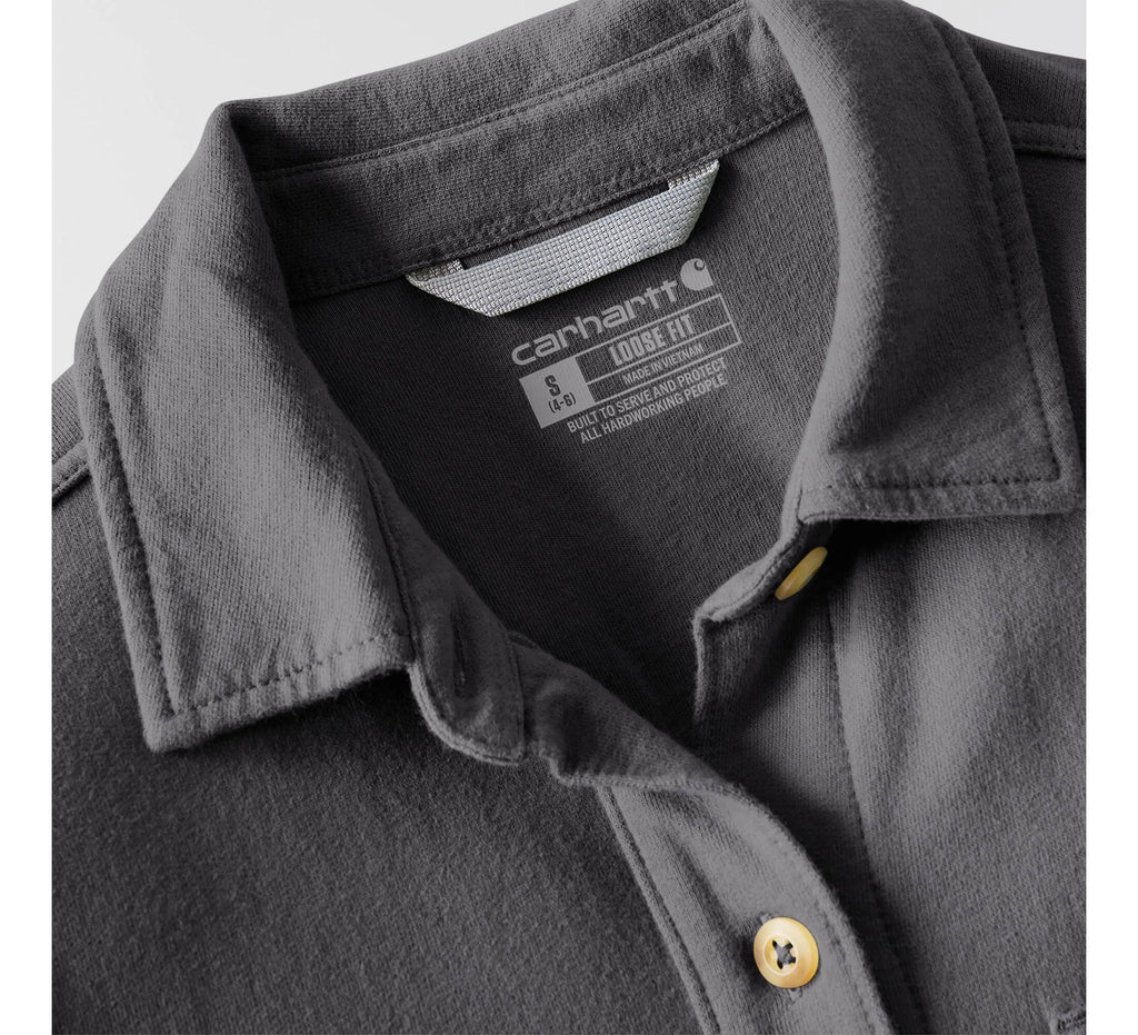 Women's Cotton French Terry Overshirt - Green