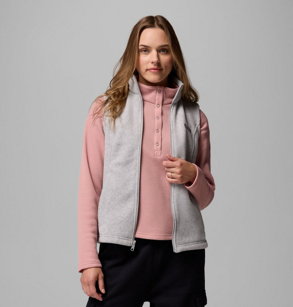 Women's Fleece Vest - Chalk