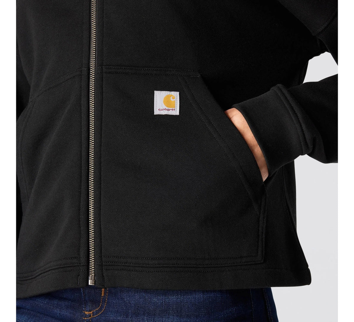 Women's Full-Zip Lyocell Blend Hooded Sweatshirt