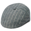 Blue & White Striped Moda Flat Cap