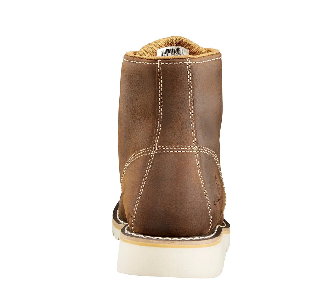 Men's 6-Inch Waterproof Steel Toe Wedge Boot - Brown