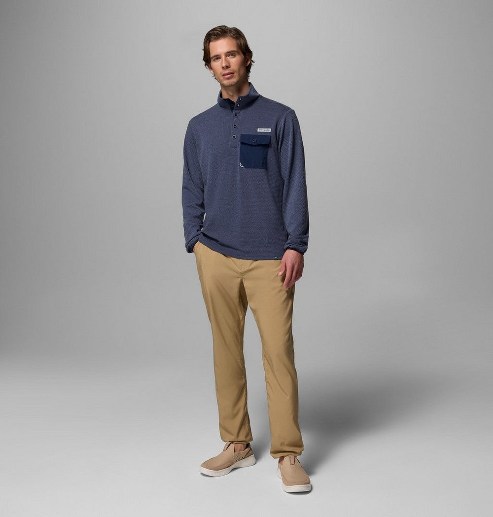 Men's Recycled Blend Fishing Pullover - Grey