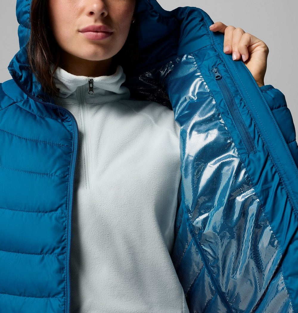 Women's Hooded Puffer Jacket - Navy