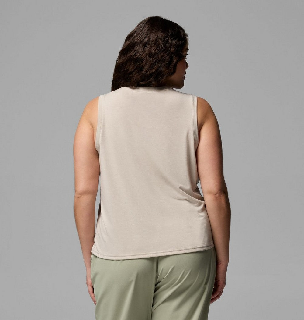 Women's Plus UPF 50 Stretch Tank - Grey