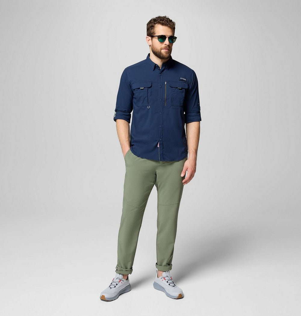 Men's UPF 50 Fishing Button-Up Shirt - Navy