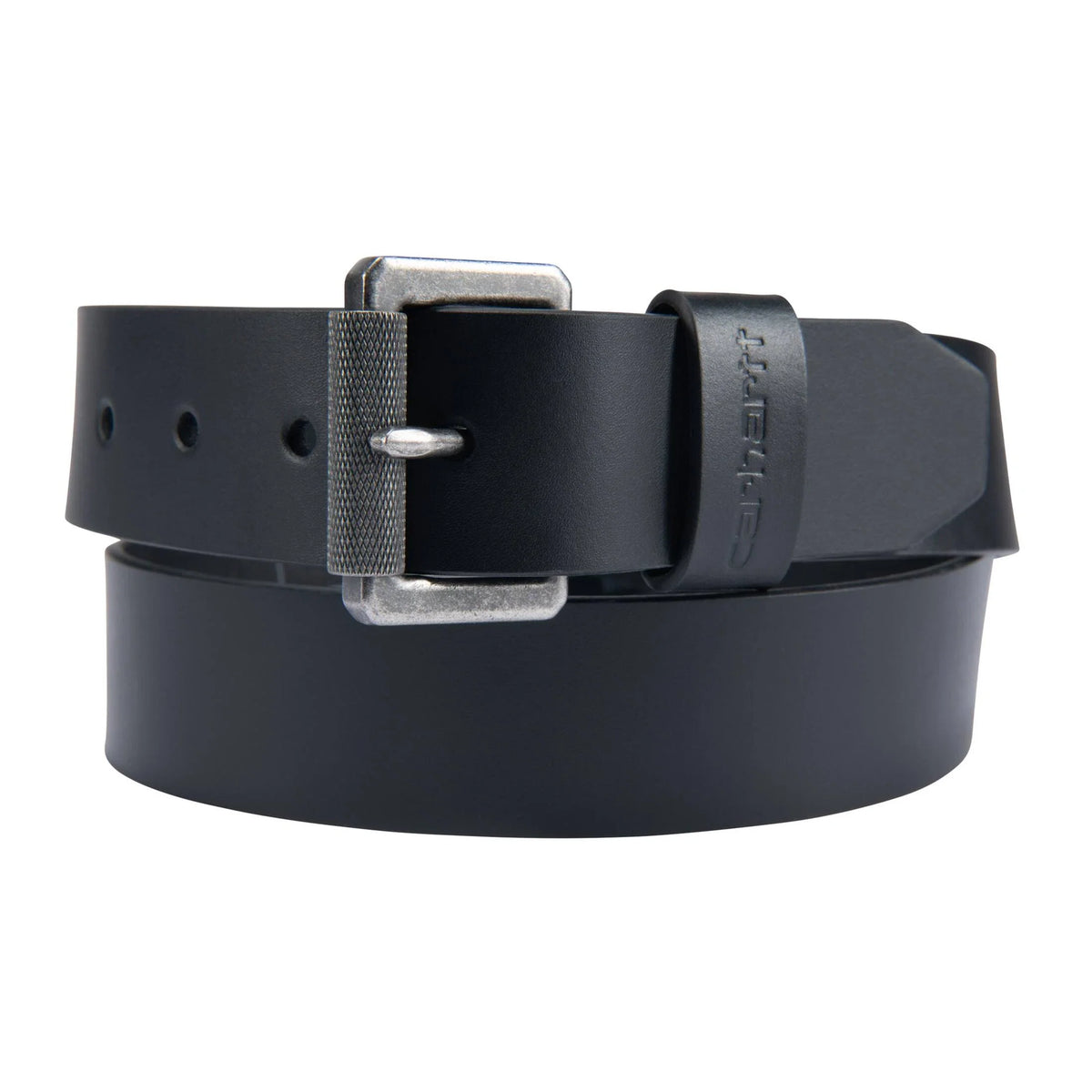 Men's Roller Buckle Leather Belt - Black