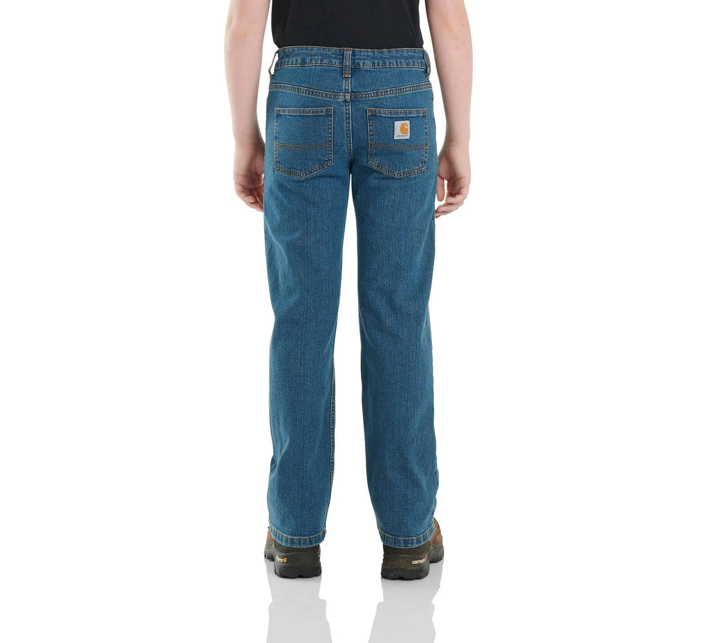 Boys' Stretch Five-Pocket Jeans - Medium Wash