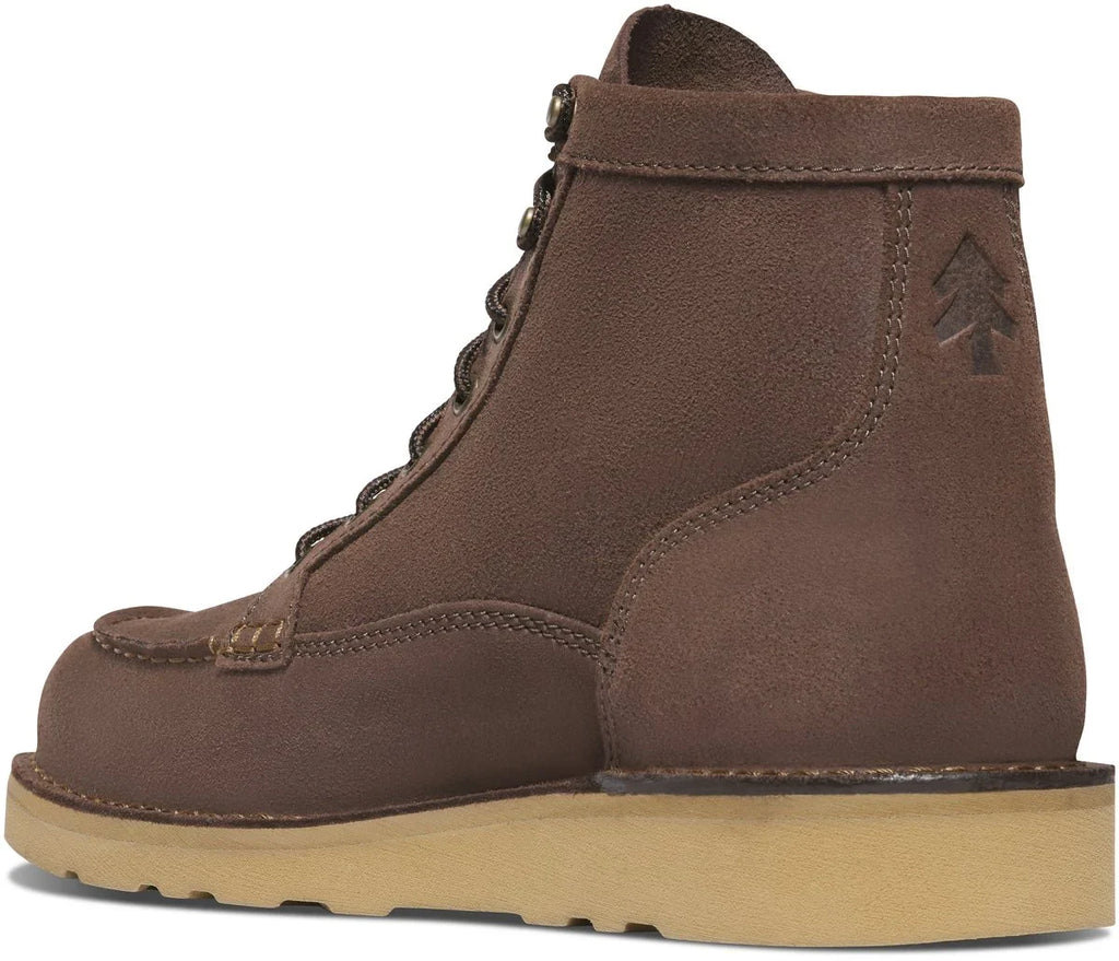 Men's 6-Inch Suede Moc Toe Work Boot - Brown
