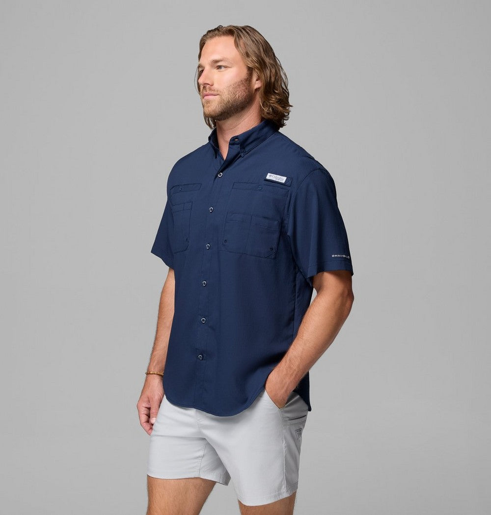 Men's Short-Sleeve Fishing Shirt - Blue