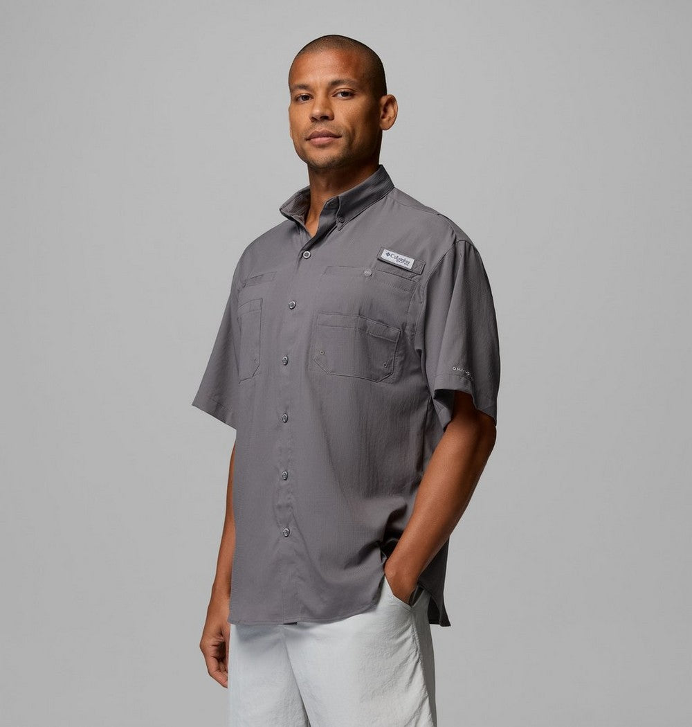 Men's Short-Sleeve Fishing Shirt - Blue