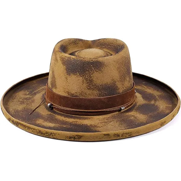 Vintage Fedora Lightning Hat-Indigo Khaki