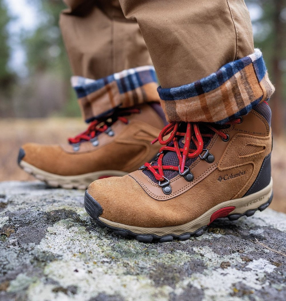 Big Kids' Suede Trail Hiking Boot - Black Red