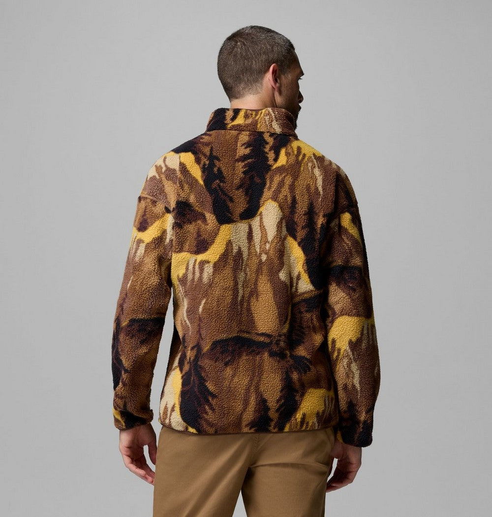 Men's Printed Half-Snap Fleece Pullover