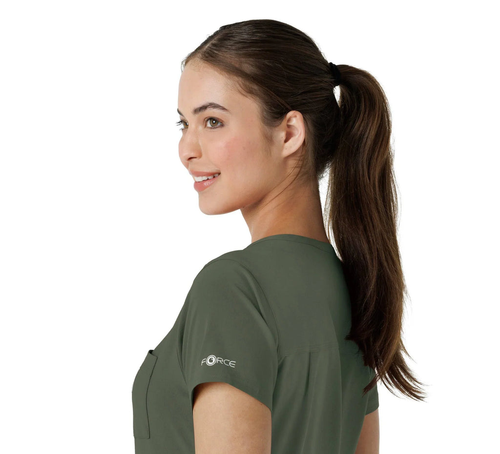 Women's V-Neck Tuck-In Scrub Top - Mint