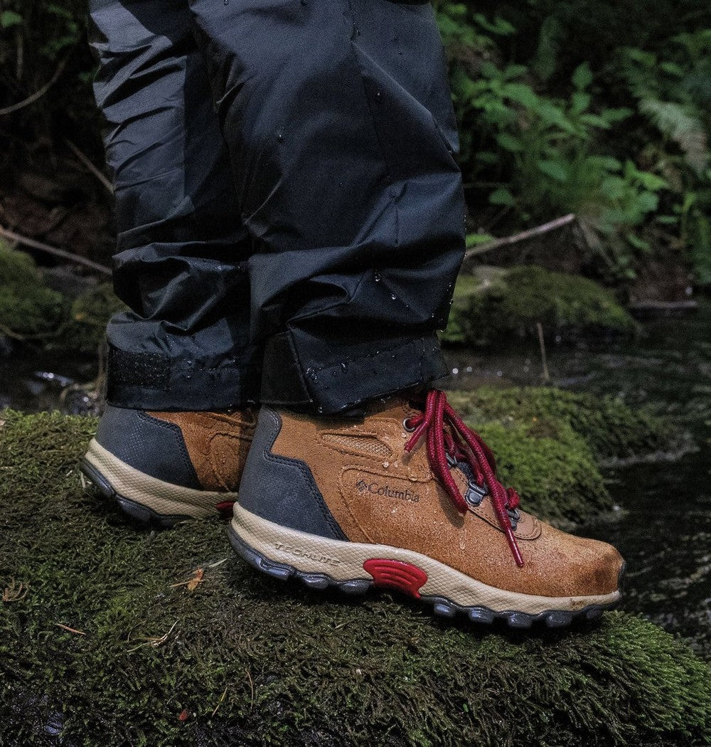 Big Kids' Suede Trail Hiking Boot - Black Red