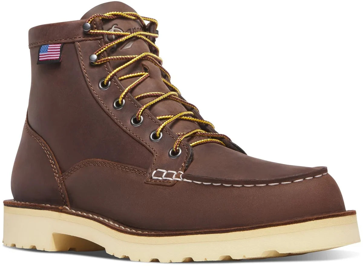 Men's 6-Inch Moc Toe Work Boot - Brown