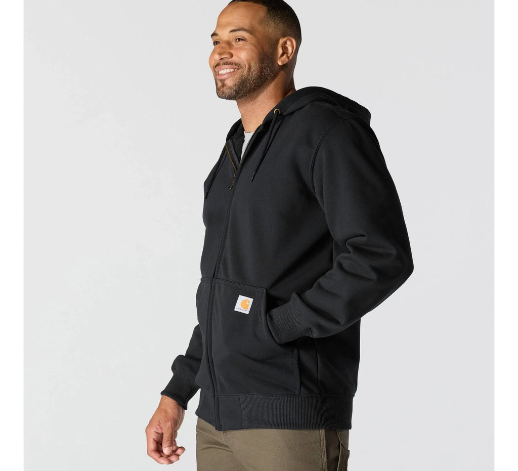 Men's Water-Repellent Full-Zip Hoodie - Black