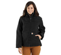 Women's Sherpa-Lined Stretch Nylon Jacket - Blackberry