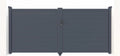 Casanoov Aluminium Folding Driveway Gate 4m x 160cm Grey - KIT-000024