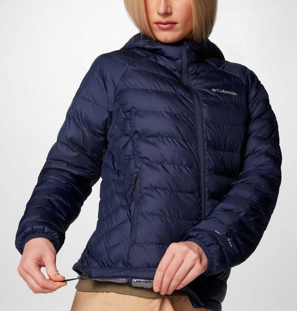 Women's Hooded Puffer Jacket - Navy
