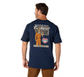 Men's Heavyweight Loose Graphic T-Shirt - Navy