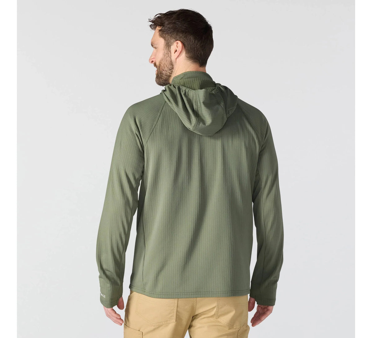 Men's Relaxed Half-Zip Performance Hoodie - Olive