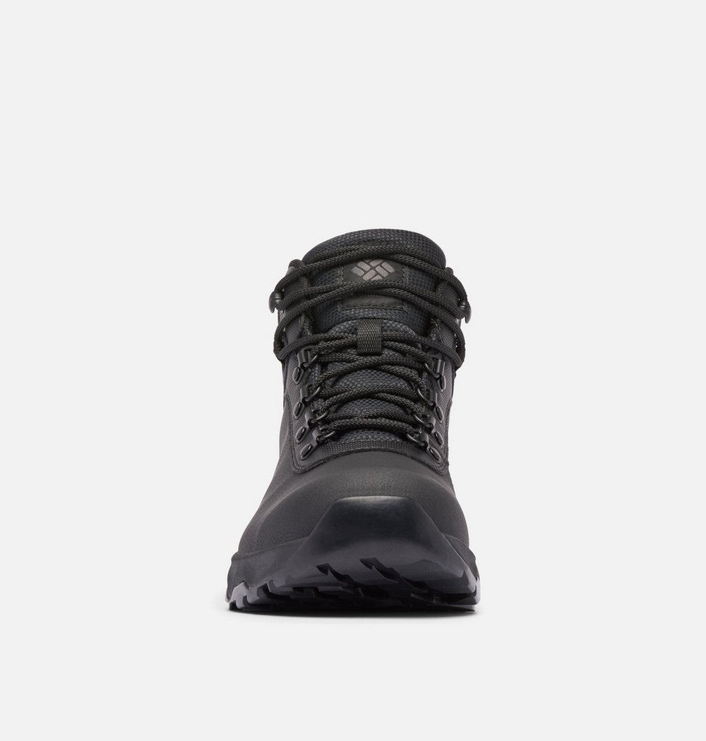 Men's Wide Waterproof Leather Hiking Boot - Black