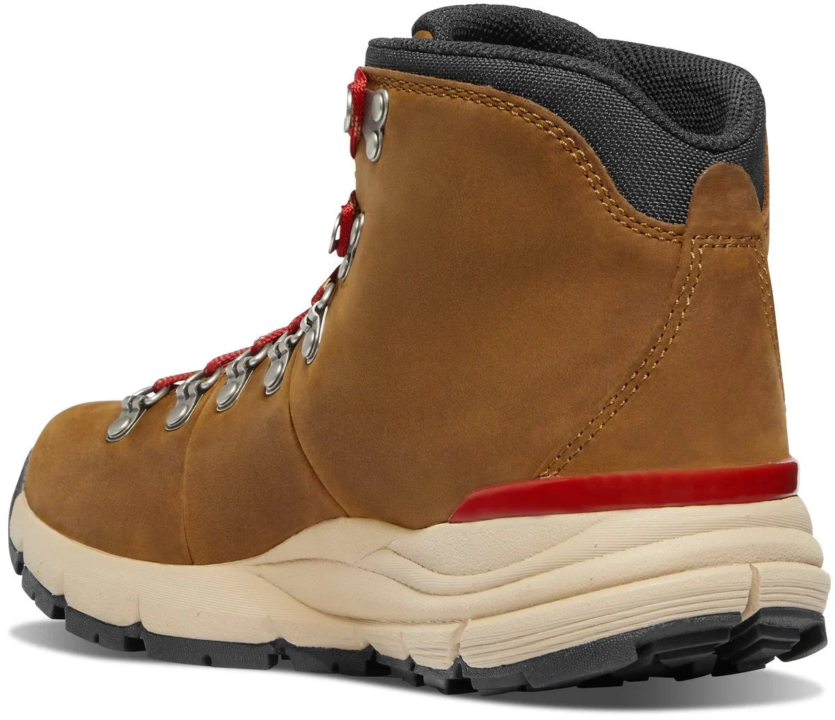 Women's Waterproof Leather Hiking Boot - Brown/Red