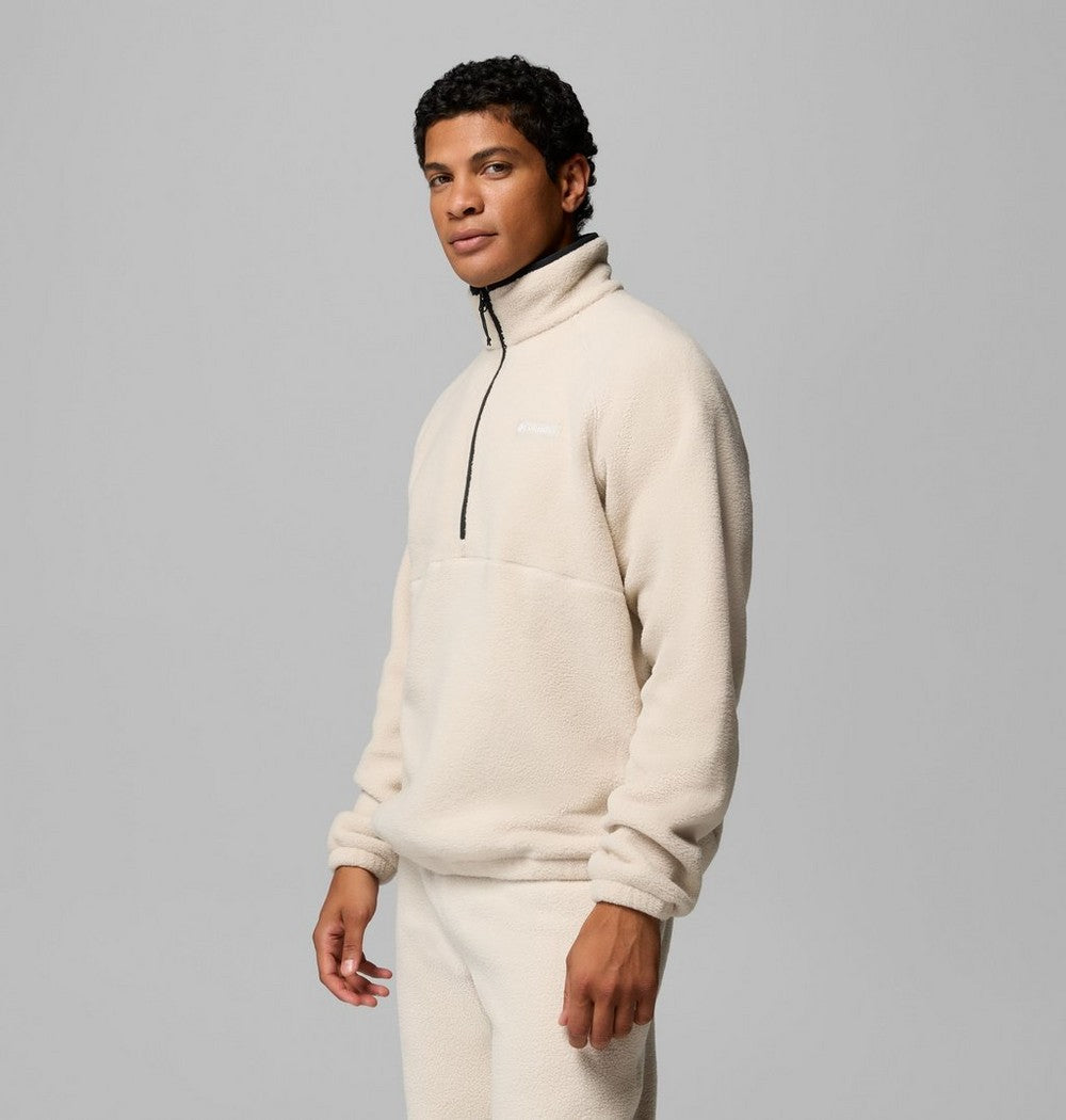 Men's Fleece Half-Zip Pullover - Dark Grey