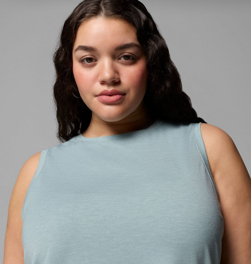 Women's Plus UPF 50 Stretch Tank - Grey