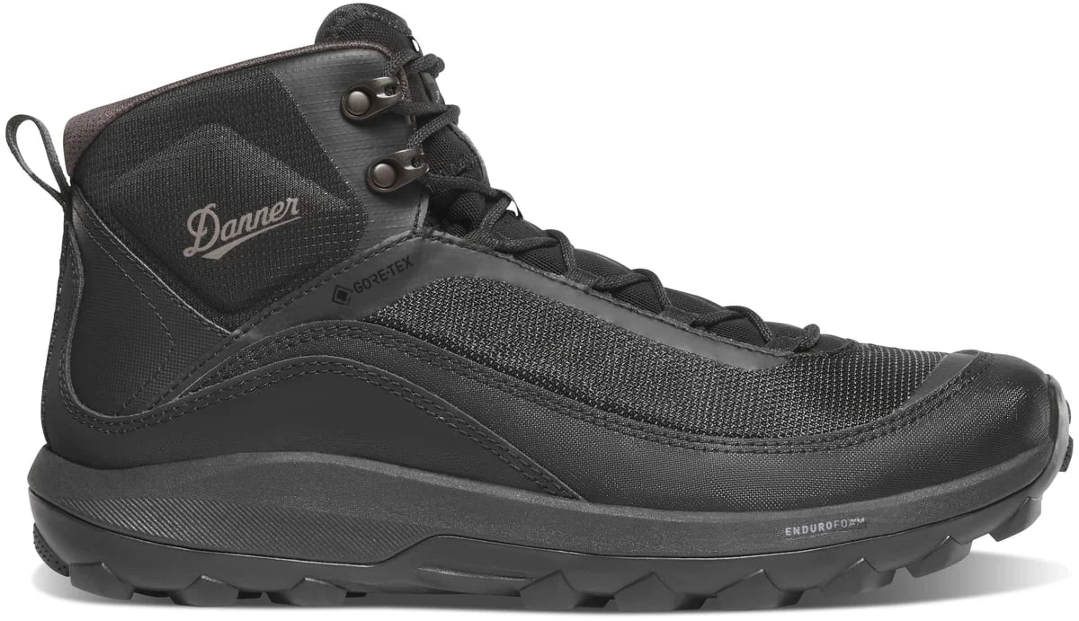 Men's Waterproof Mid Hiking Boot - Black