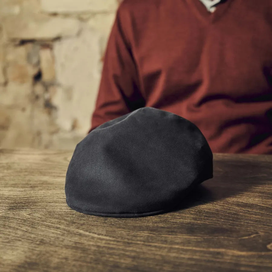 Dark Grey Moda Flat Cap