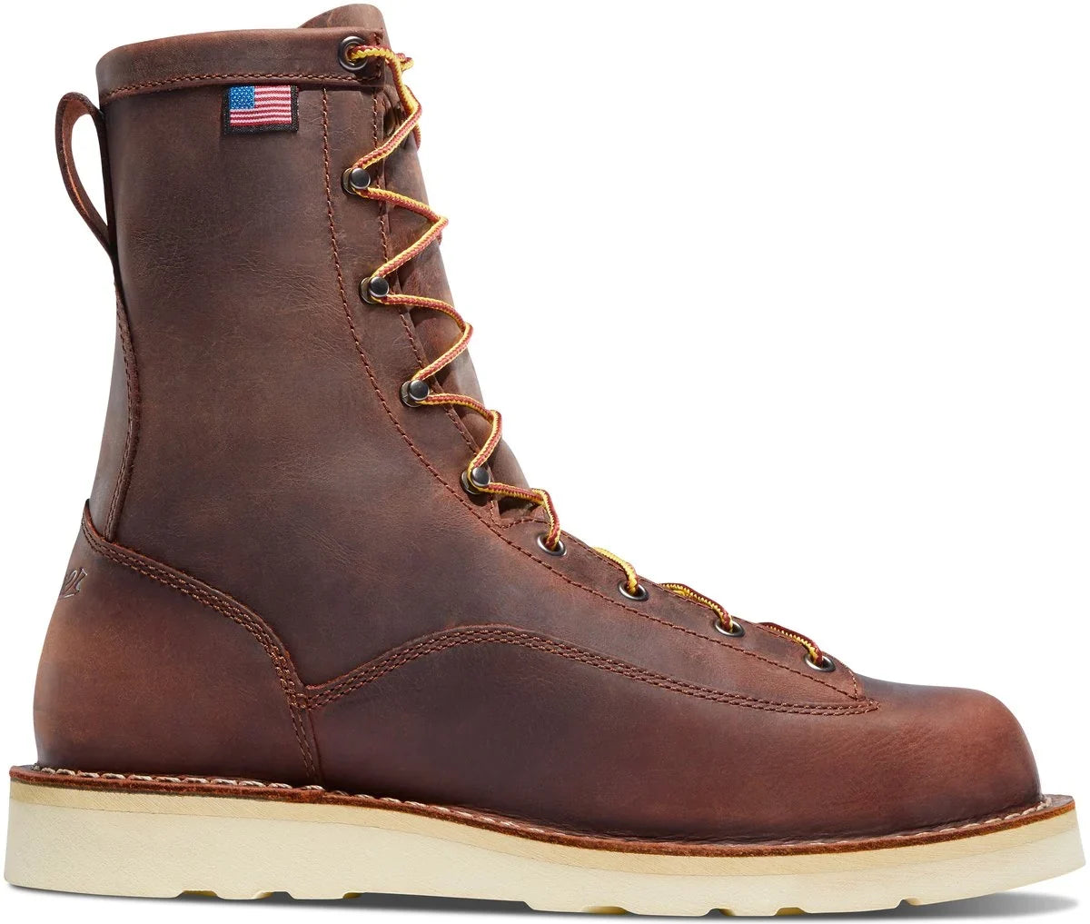 Men's 8-Inch Leather Work Boot - Brown