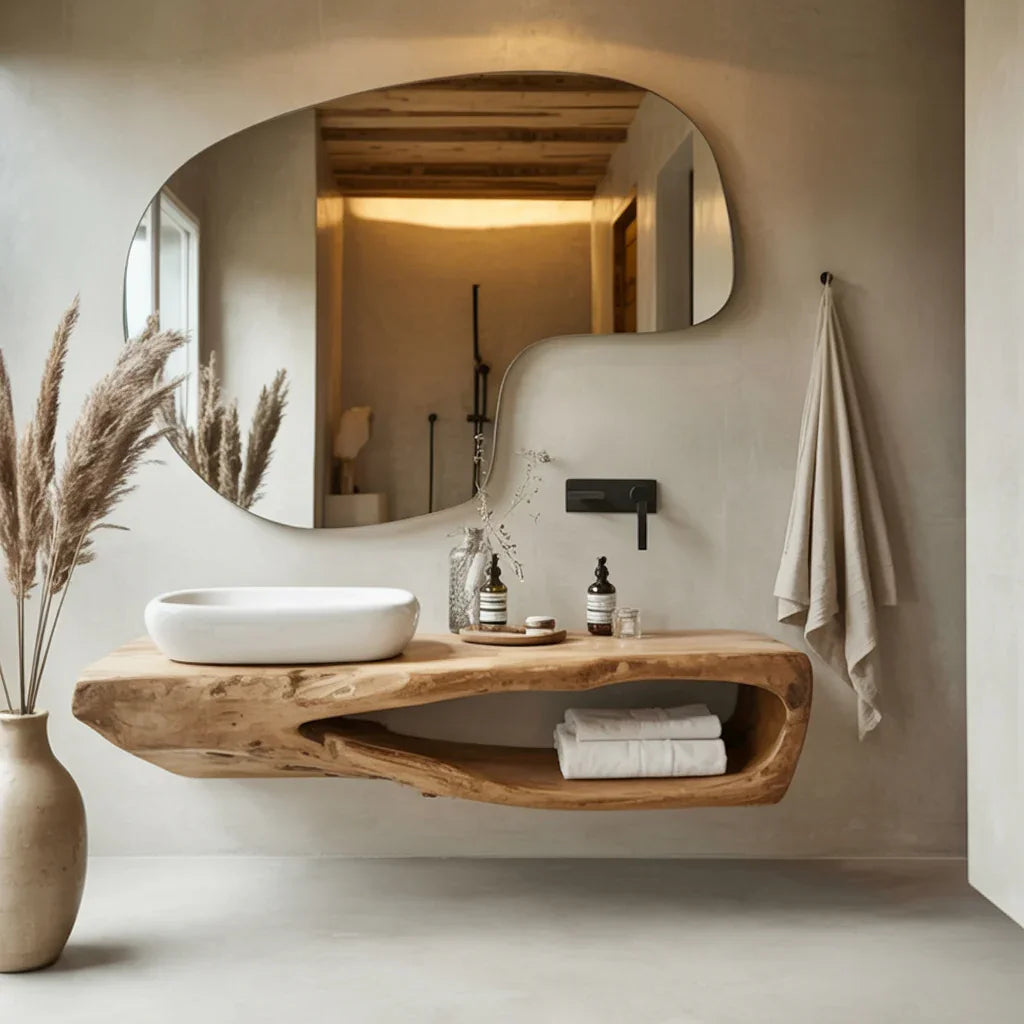 Rustic Floating Bathroom Vanity