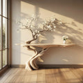 Handmade Solid Wood Tree Console Table