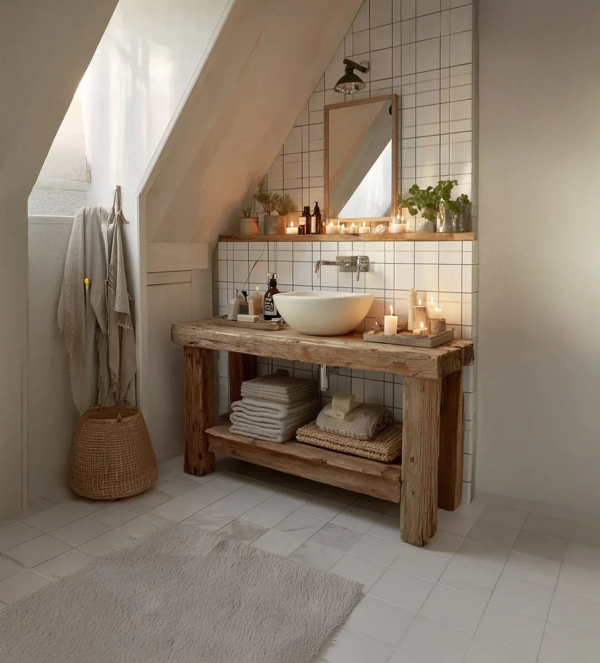 Rustic Reclaimed Wood Bathroom Vanity