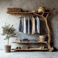 Handcrafted Tree Branch Clothing Rack