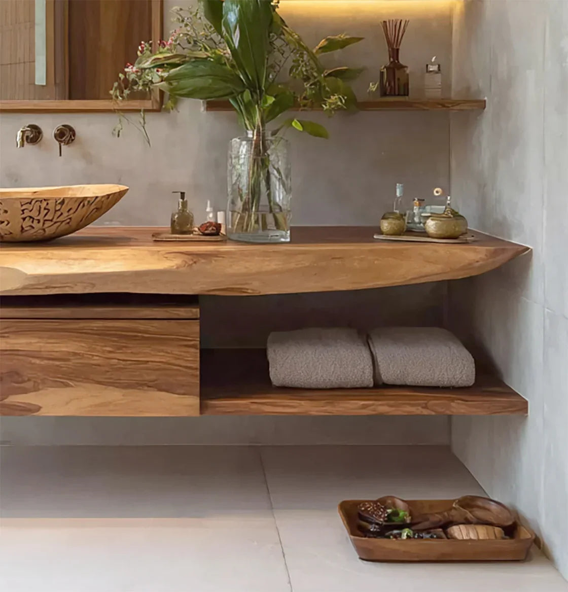 Live Edge Floating Vanity